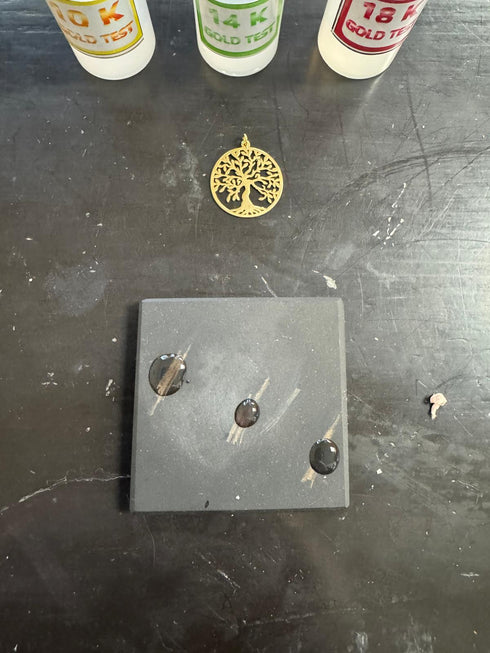 ERAFINE At Home Jewelry Testing Kit, Gold Silver Platinum Tester Kit with Test Stone, Instructions 5ml Bottles, Detect Metals Scrap Jewelry