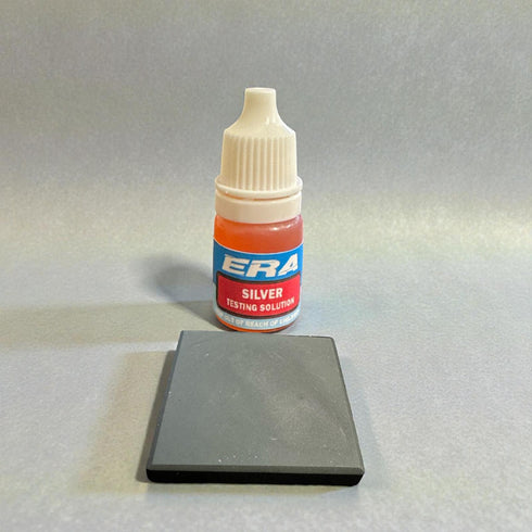Silver Testing Acid with Black Scratch Stone For The Most Accurate Results Test .500silver to fine silver.999
