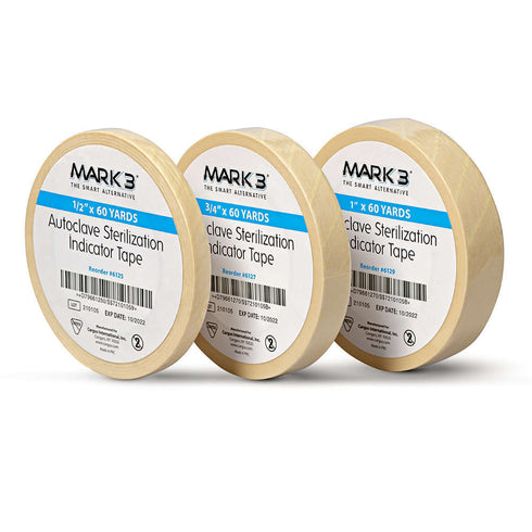 Sterilization Indicator Tape 1/2" 60 Yards 1/pk. - MARK3* 10/22