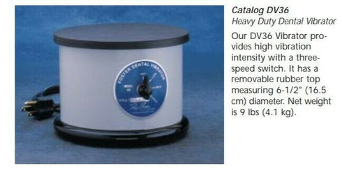 Ray Foster Lab Vibrators Model DV36 Heavy Duty Vibrator Dental Lab 3 Speed 230V