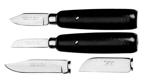 No. 6 Knife w/ Green Line Handle, 1 1/2" Blade 55560