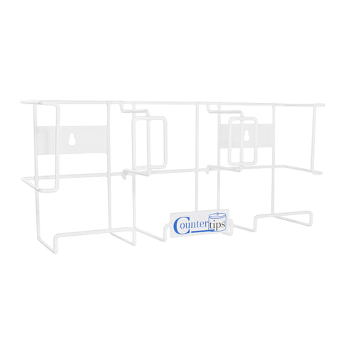 Triple CounterTips Glove Dispenser White Sturdy Exam Room Glove Dispenser