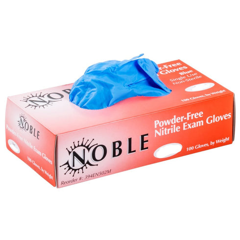 Noble Products 4 Mil Thick Powder-Free Nitrile Gloves LARGE - 10 box of 100 ( case 1000 )