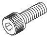 Socket Head Cap Screw (#6-32 x 3/8" lg.) - 25 per package