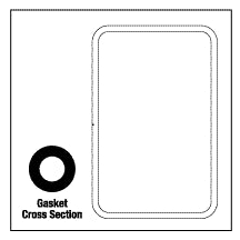 Door Gasket (24" x 36") CSG032 This Part Fits MC3600