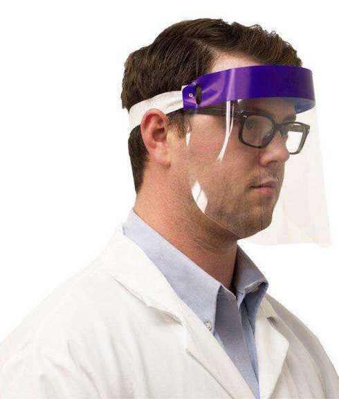 Face Shield W/Elastic Strap, Vented Foam