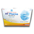HT PHARMA Earloop Mask 3ply 50pcs/ Box Level 2- Blue 99% Efficiency