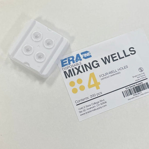 4-holes Dental Disposable Plastic Mixing Wells 4Holes Number with Number Markings 200pcs/Box