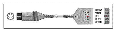 Patient Cable - 5 Lead Dual KEC010
