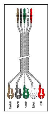 5 Leadwire Set Disposable 24" Din/Pinch LDM310