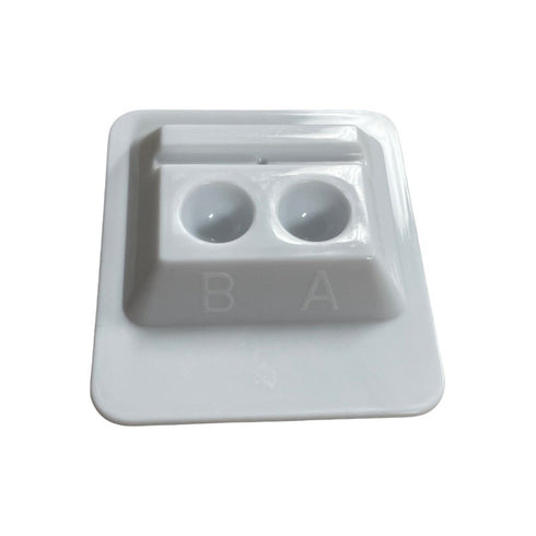 Dental Disposable Rigid Plastic Mixing Wells 2 Holes Number with A and B Markings 200pcs/Box