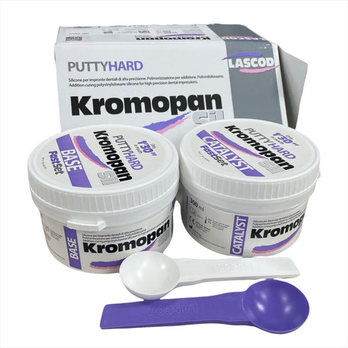 KromopanSil Putty Hard Regular VPS Impression Material 300ml Base and Catalyst