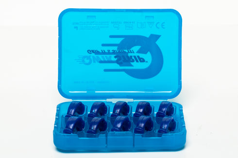 QwikStrip Dental Finishing Strips QS-M (10 Pack) Blue Single-Sided Medium (.13mm)