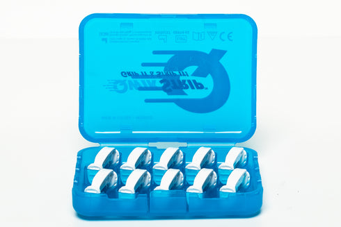 QwikStrip Dental Finishing Strips QS-SER (10 Pack) White Serrated (.05mm)