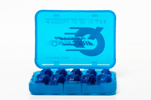 QwikStrip Dental Finishing Strips QSC-M (10 Pack) Blue Curved Medium (.13mm)