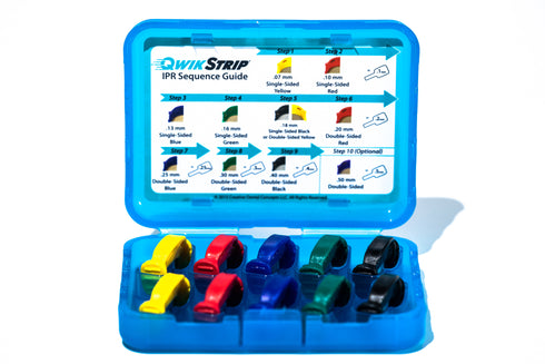 QwikStrip Dental Finishing Strips QSDS-ASSRT (10 Pack) 2 of Each Double-Sided (.18mm-.40mm)