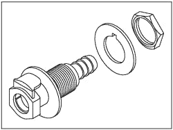 Female Quick Connect Fitting (Grey)