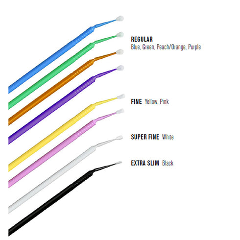 Dental Micro Applicators Tips Fine Regular Super Fine Extra Slim Assorted 400pcs/Bag