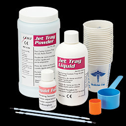 Jet™ Tray 600 g Package Nonstick Self Curing Acrylic Resin for Superior Custom Trays (600 g powder/236 mL liquid)