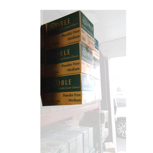 Noble Products 4 Mil Thick Powder-Free Nitrile Gloves MEDIUM - 10 box of 100 ( case 1000 )