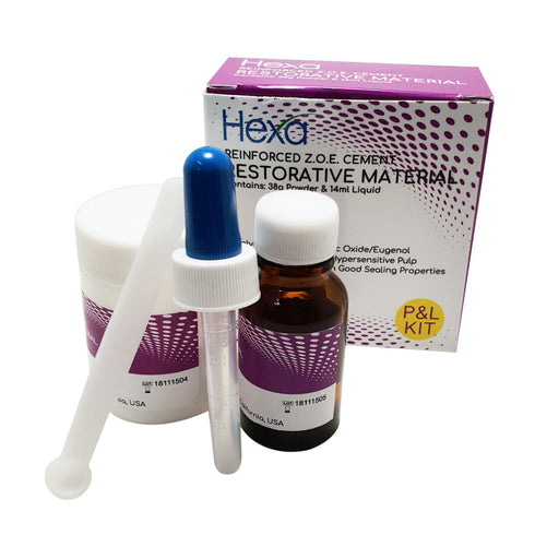 Reinforced Z.O.E. Cement Restorative Material, 38g Powder & 14ml Liquid Kit