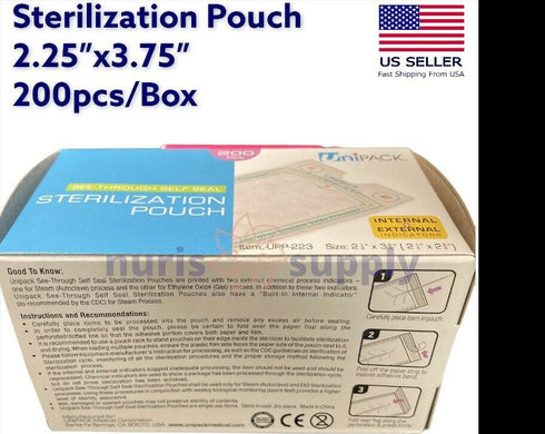 Sterilization Pouches Self Sealing All Sizes are Available Autoclave Pouches 200pcs/Box